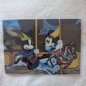 NEW Mickey & Minnie Carousel Disney Lithograph Collectible Artwork Made In USA